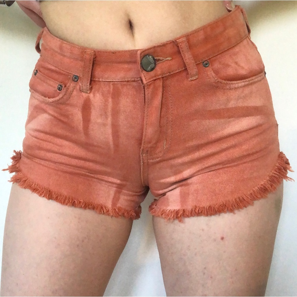 Free People Orange Shorts - Picture 2 of 8
